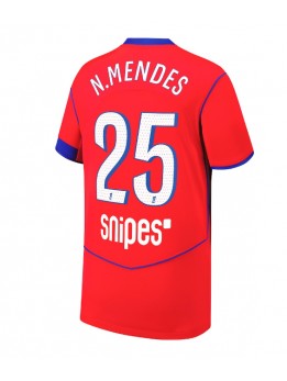 Paris Saint-Germain Nuno Mendes #25 Replika Tredje Kläder 2025-26 Kortärmad
